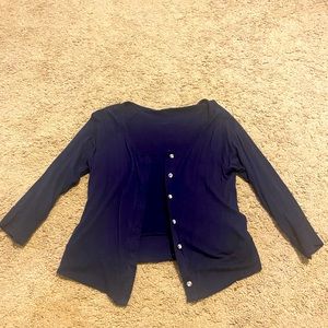 Charlotte Russe Blue Short Sweater/Cardigan